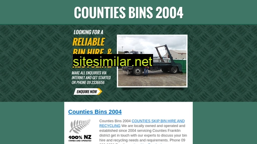 countiesbins2004.co.nz alternative sites