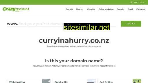 curryinahurry.co.nz alternative sites