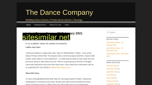 Dancecompany similar sites