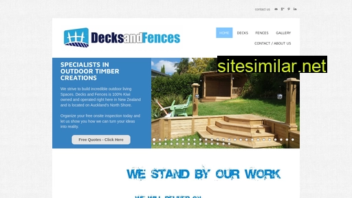 decksandfences.co.nz alternative sites
