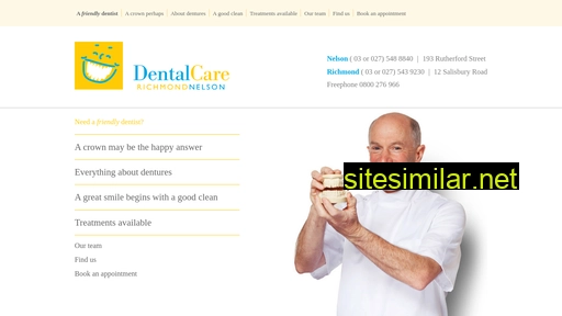 dentalcarenelson.co.nz alternative sites