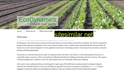 Ecodynamics similar sites
