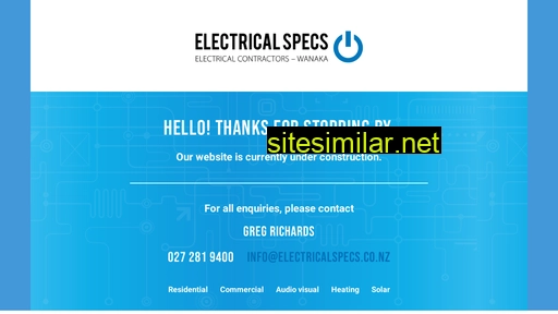 electricalspecs.co.nz alternative sites