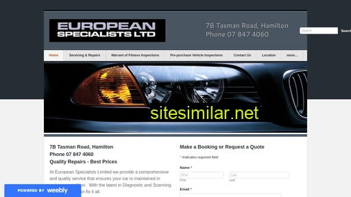 europeanspecialists.co.nz alternative sites