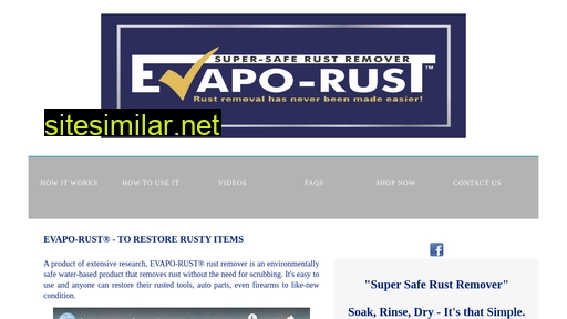 Evapo-rust similar sites