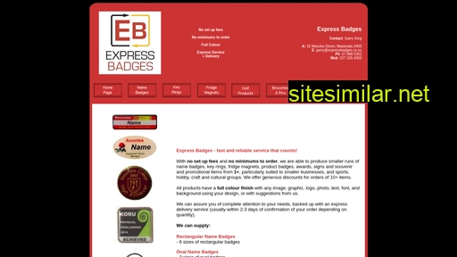 expressbadges.co.nz alternative sites