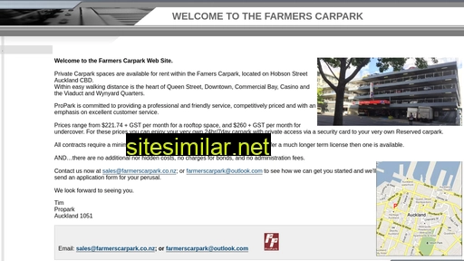 farmerscarpark.co.nz alternative sites