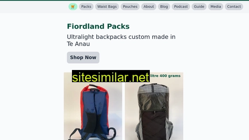 fiordlandpacks.nz alternative sites