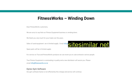 fitnessworks.co.nz alternative sites
