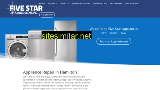 fivestarappliances.co.nz alternative sites