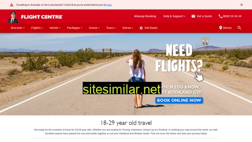 flightcentre.co.nz alternative sites