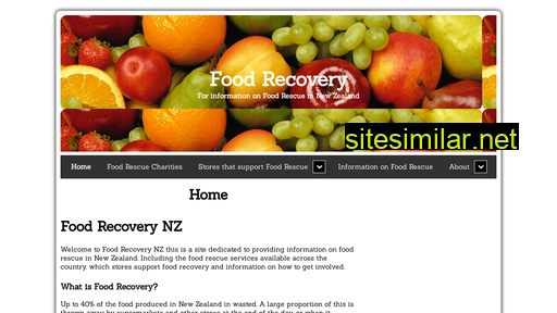 Foodrecovery similar sites