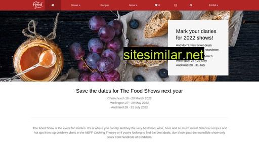 foodshow.co.nz alternative sites