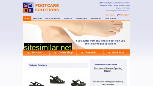 footcaresolutions.co.nz alternative sites