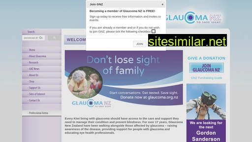glaucoma.org.nz alternative sites