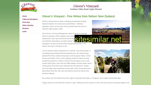 glovers-vineyard.co.nz alternative sites