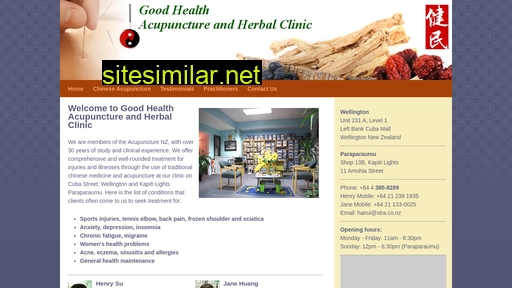 goodhealthacupuncture.co.nz alternative sites