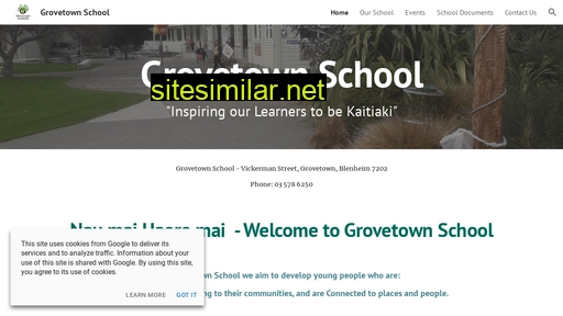 grovetown.school.nz alternative sites