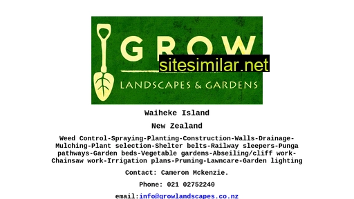 growlandscapes.co.nz alternative sites