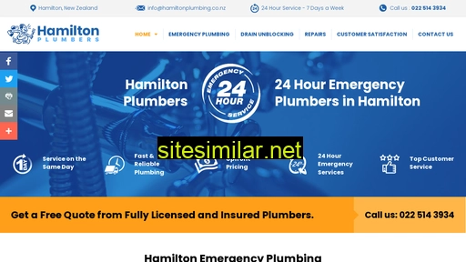 hamiltonplumbers.co.nz alternative sites