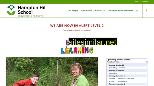 hamptonhill.school.nz alternative sites