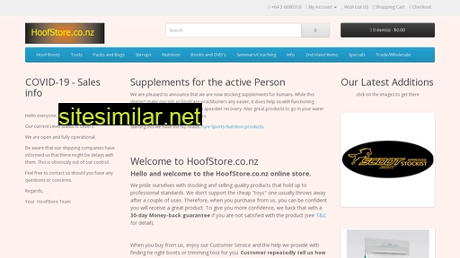 hoofstore.co.nz alternative sites