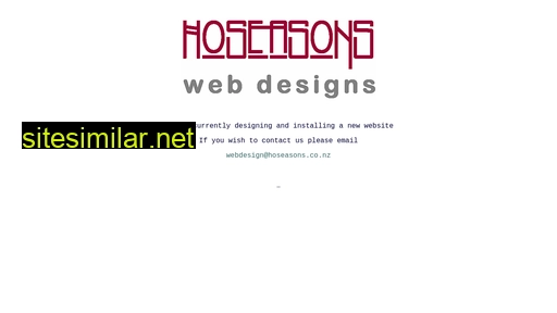 hoseasons.co.nz alternative sites