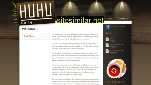 huhucafe.co.nz alternative sites
