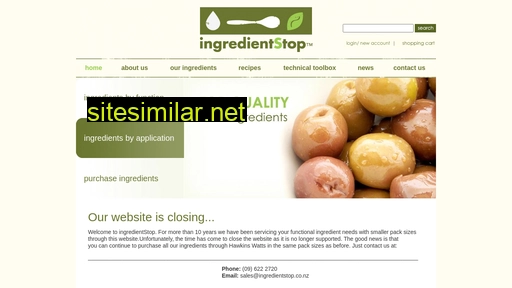 ingredientstop.co.nz alternative sites