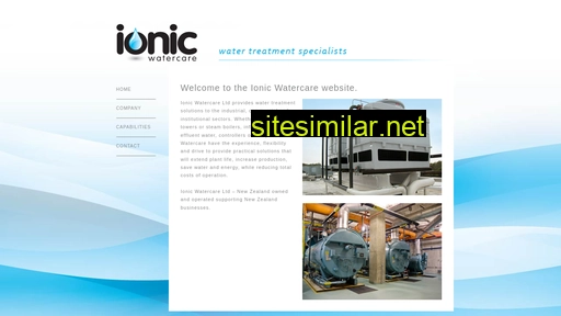Ionicwatercare similar sites