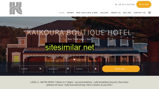 kaikouraboutiquehotel.co.nz alternative sites