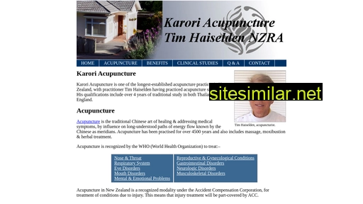 karoriacupuncture.co.nz alternative sites
