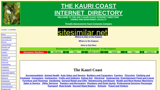 kauricoast.net.nz alternative sites