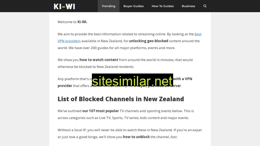 ki-wi.co.nz alternative sites