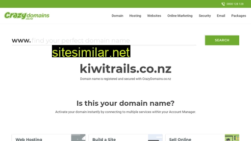 kiwitrails.co.nz alternative sites