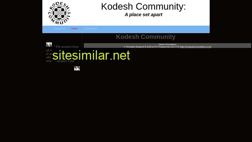 kodeshcommunity.org.nz alternative sites