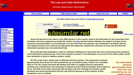 laworderreferendum.org.nz alternative sites