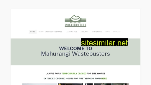 mahurangiwastebusters.nz alternative sites
