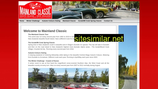 mainlandclassic.co.nz alternative sites