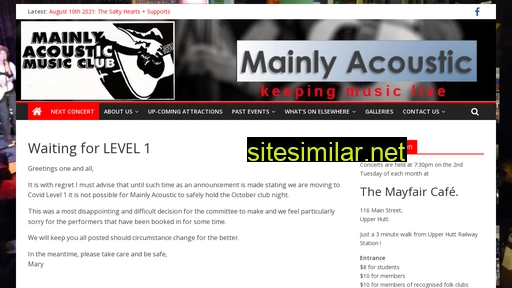 mainlyacoustic.co.nz alternative sites