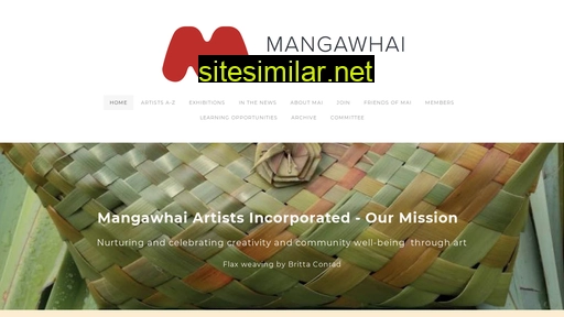 mangawhaiartists.co.nz alternative sites