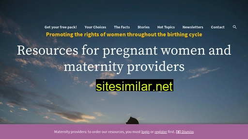 maternity.org.nz alternative sites