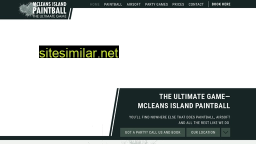 Mcleansislandpaintball similar sites