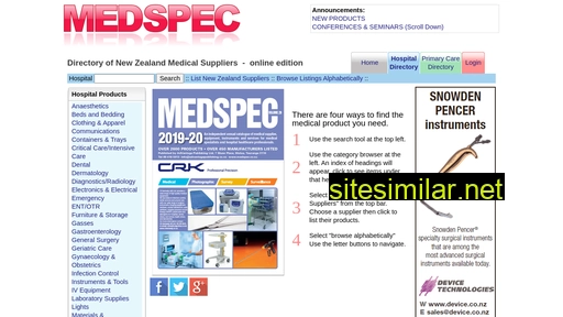 medspec.co.nz alternative sites