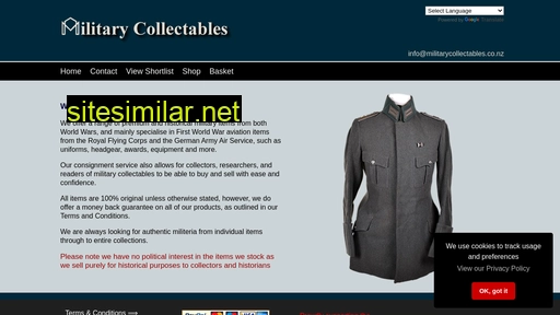 militarycollectables.co.nz alternative sites