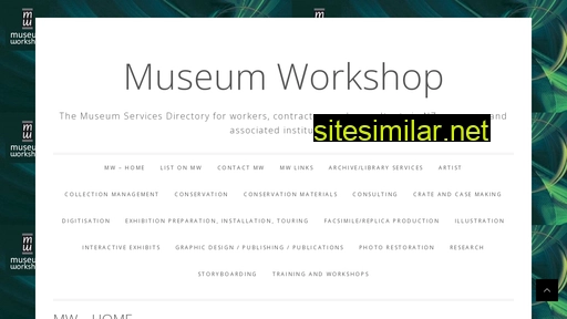 museumworkshop.co.nz alternative sites