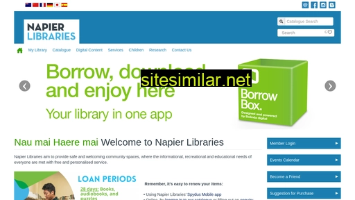 napierlibrary.co.nz alternative sites