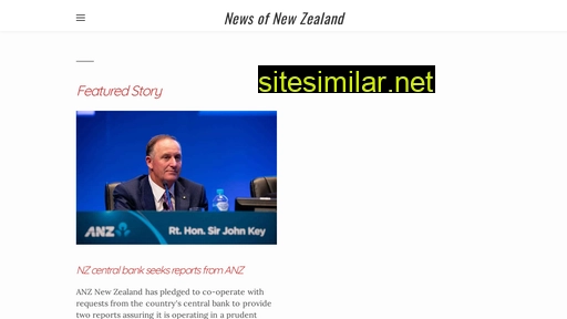 Newsofnz similar sites