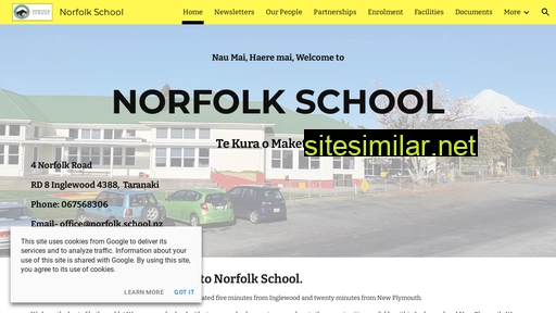 norfolk.school.nz alternative sites
