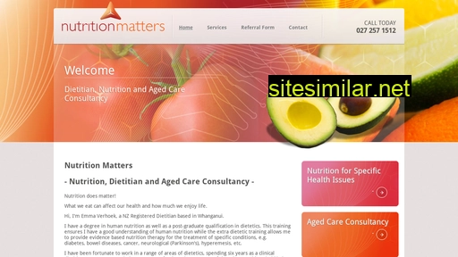 nutritionmatters.co.nz alternative sites